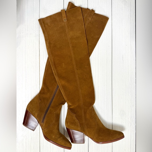 Michael Kors Harlow Suede Over the Knee Boots Size 9 Women’s - Picture 1 of 6